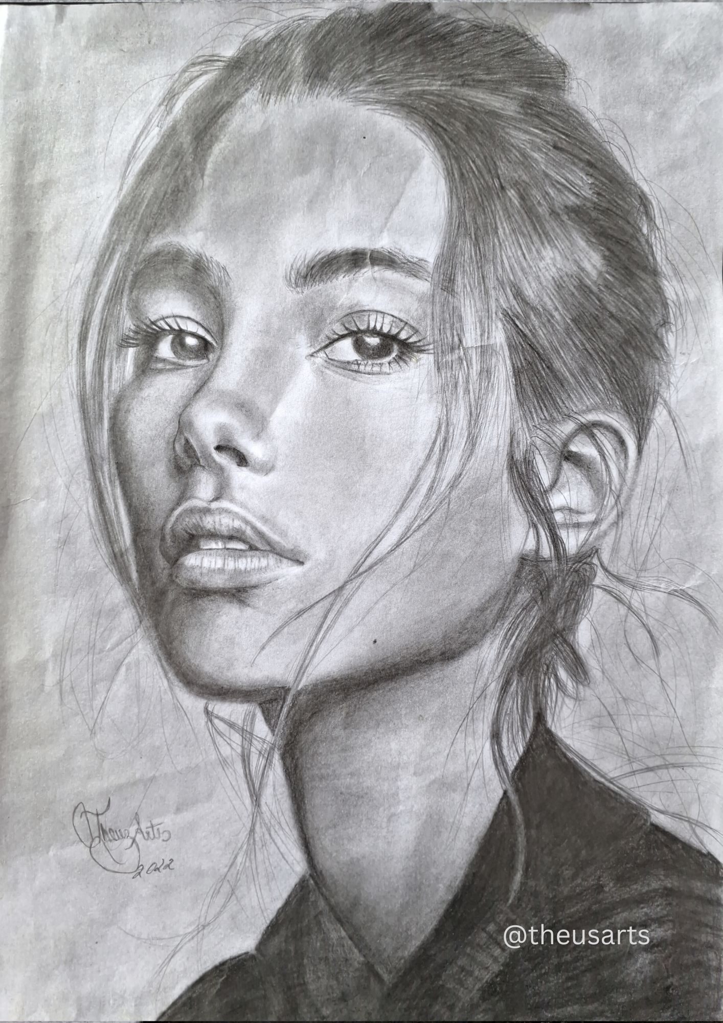 Desenho de um aluno antes do curso