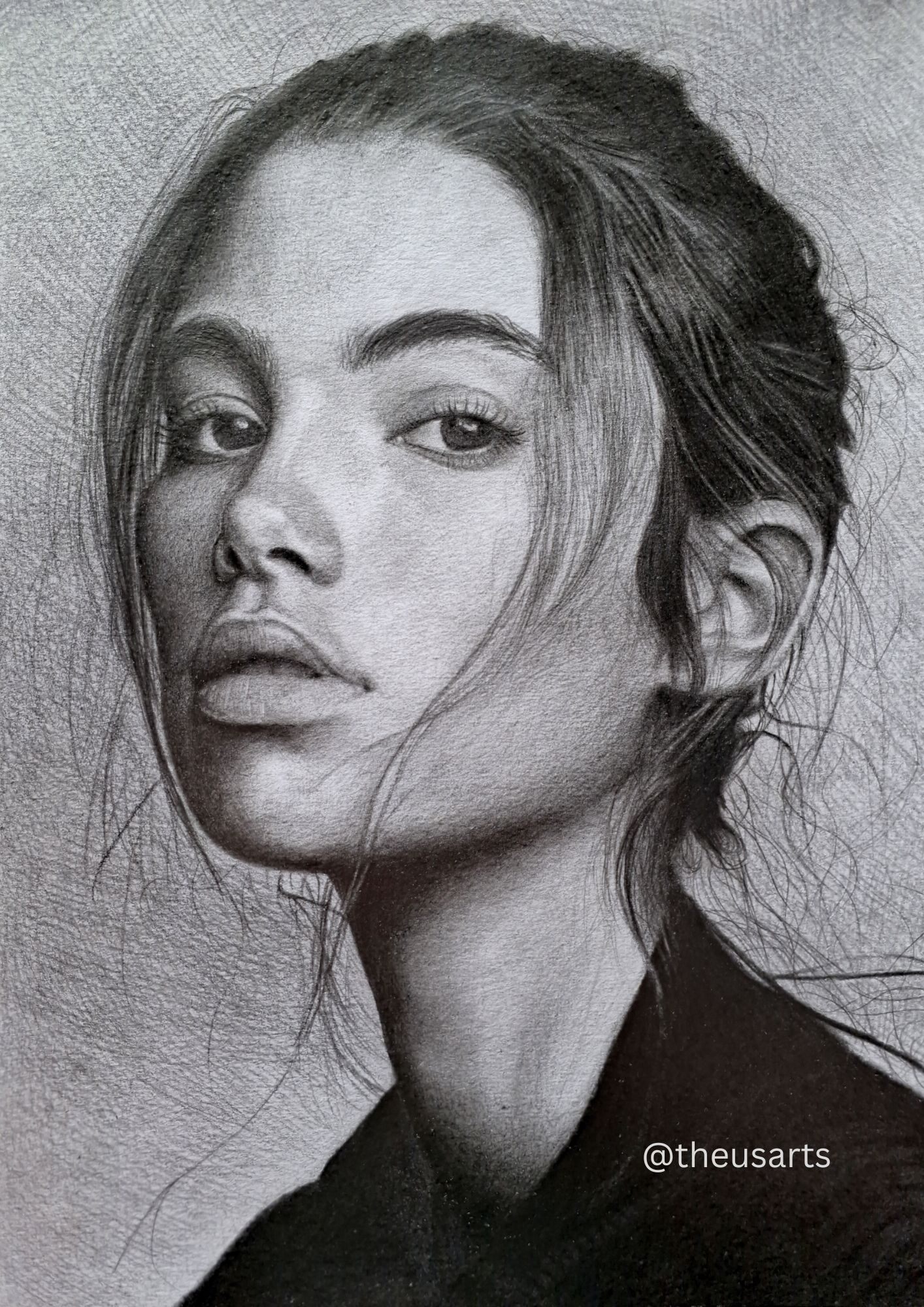 O mesmo desenho refeito pelo aluno após o curso, com técnica aprimorada